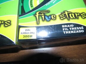 Predam nove rybarske snury FIVE,300 metrov-kus-15 eur - 5