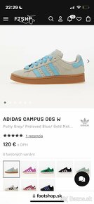 Semišové tenisky Putty Grey Adidas Originals Campus 00s - 5