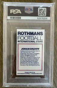 Karty Pele a Cruyff Rothmans Football1984, PSA 8 - 5