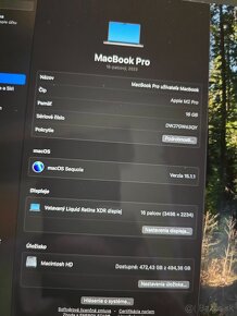 Macbook pro 16 M2 pro v TOP stave so 16gb ram 512gb ssd disk - 5