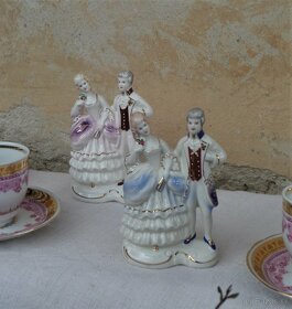 Luxusná porcelánová súprava , sošky - 5