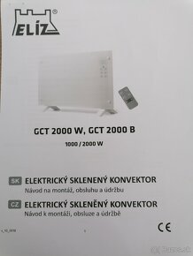 Elíz GCT 2000W - elektrický sklenený konvektor - 5