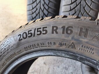 205/55 r16 zimné pneumatiky Continental 8mm 3ks - 5