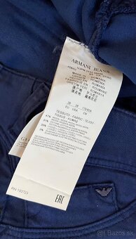 Armani jeans modré džínsy sedia na 26/XS - 5