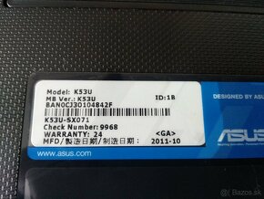 1, základná doska pre Asus K53u SX071 - 5