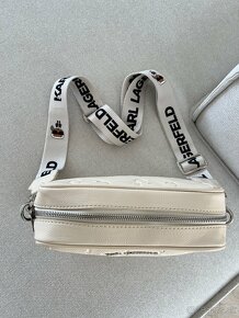 Crossbody kabelka Karl Lagerfeld béžová - 5