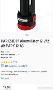 Set PARKSIDE 12V - 5