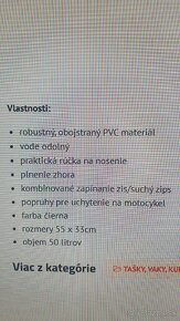 Luis lodny vak vodotesny 50l objem na moto batozinu - 5