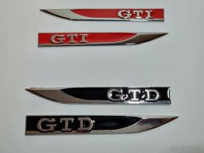 Napis znak logo GTD GTI napis na blatníky - 5