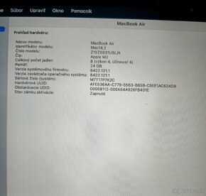 Macbook Air M2 1TB 24 GB 10 GB nový - 5