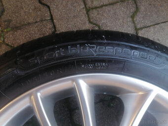 Alu disky 17" Volvo Sadira 5x108, pneumatiky DUNLOP - 5