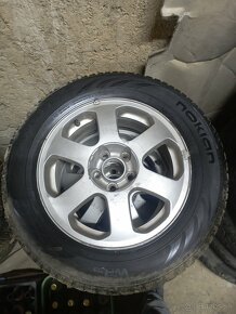 ALu disky 5x100 R15 zimné pneu Nokian 195/65 - 5