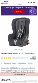 Predám autosedačku Britax Römer na 9-18kg - 5