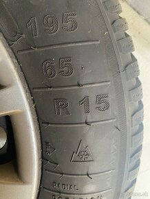 Kolesa + zimne gumy 195/65 R15 91H - 5