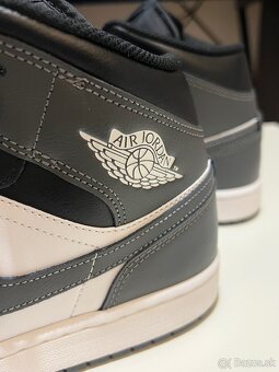 Air Jordan 1 Mid sivo-čierne - 5