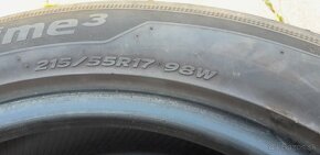 4 KS LETNE HANKOOK 215/55, R17, 98W. CENA 80 EUR. - 5