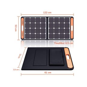 Jackery SolarSaga 100W Solárny panel s USB portamy-nový - 5