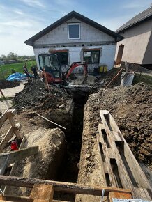 Zemné a výkopové práce, Minibager, nákladná doprava bager - 5