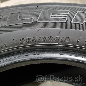 Letné pneumatiky 265/60 R18 BRIDGESTONE DOT2519 - 5