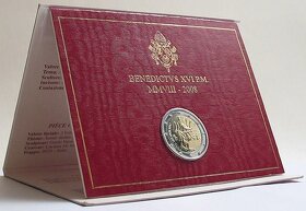 Vatikan San Marino pamatne 2 euro BU mince - 5