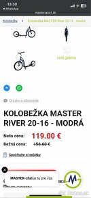 KOLOBEŽKA MASTER RIVER 20-16 - MODRÁ - 5