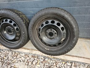 Zimná Sada Plechových diskov 5x112+ DUNLOP 205/55 R16 - 5