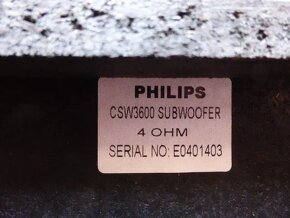 Philips CSW 3600 Subwoofer - 5