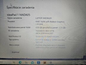 Lenovo ideapad 1 14ada05 //AMD 3020E,4Gb DDR4/,64Gb EMMC - 5