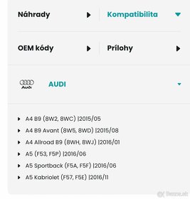 Homokinetické kĺby Lobro na Audi A4 B9 2016 - 5