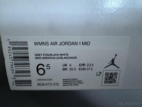 WMNS Nike Air Jordan Mid Light Smoke Grey - 5