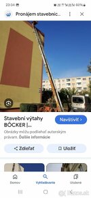 Stavebný výťah rebrík 38m - 5