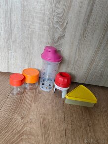 Nové tupperware dosticka, fix-mix šejker,dóza - 5