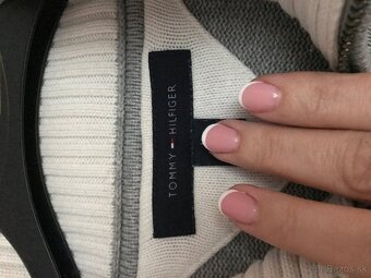 TOMMY HILFIGER pánsky svetrik na zips L/XL - 5