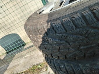 Predám plechové disky +pneumatiky 4x108 195/65R15 - 5