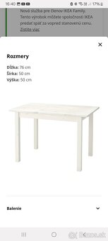 Ikea detský stôl a 2 stoličky SUNDVIK - 5