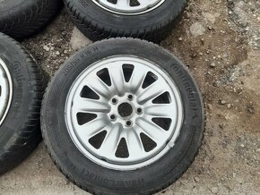 Plechove disky 5x112r16 +zimne pneu 205/55r16 - 5