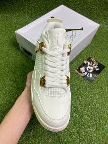 Air Jordan 4 white/gold - 5