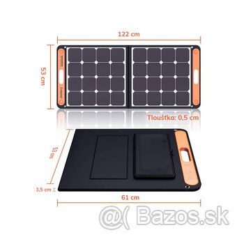 Jackery SolarSaga 100W Solárny panel s USB portamy-nový - 5