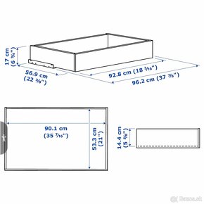 Zásuvky KOMPLEMENT do skrine PAX IKEA - 5