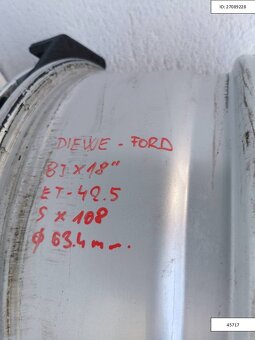 Ford Diewe alu disky 5x108 r18 1241 - 5