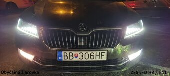 Biele LED hmlové svetlá H8/H11- Škoda Octavia, Superb 3, VW - 5