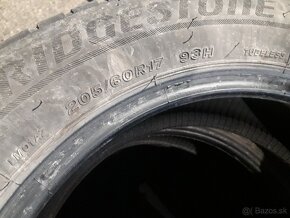 Zimne pneu 205/60 r17  rok 31/21 Bridgestone blizak - 5