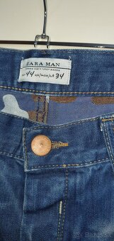 Zara jeans pánske rifle veľkosť 34 - 5