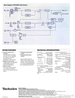 Tape deck TECHNICS model RS-B905 - 5