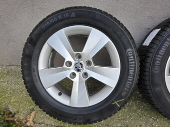 Zimne kolesa Skoda 5x112 r16 215/60 r16 - 5