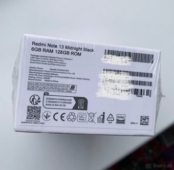 XIAOMI Redmi Note 13 Black Nový - 5