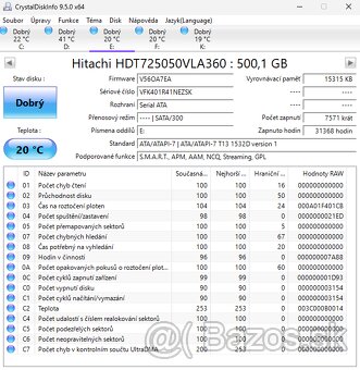 2x Hitachi 500GB SATA II - 5