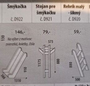 šmýkačka, stojan, rebrík k posteli zn. Domestav - 5