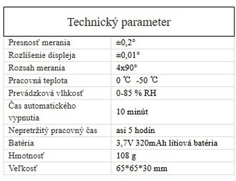 Digitálna vodováha - 5