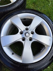 Predám elektróny Škoda Pegasus 5x112 r17 s novými let.pneu - 5